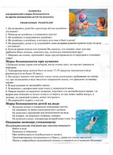 Памятка родителям о мерах безопасности детей на водоемах Памятка родителям о мерах безопасности детей на водоемах.